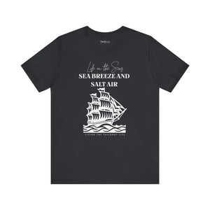 Soft Cotton Sailboat Life Tee - Sea Breeze Design - Dipaliz - T-shirts