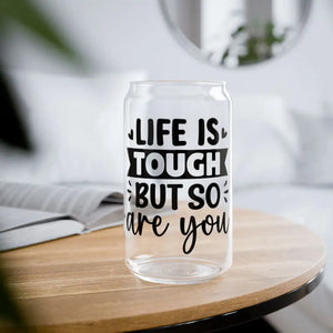 16oz Sipper Glass Life is Tough Bpa Free Tumbler - Dipaliz - Tumblers