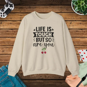 Heavy Blend Crewneck Sweatshirt - Adventure Ready Comfort - Dipaliz - Sand / s - Sweatshirts