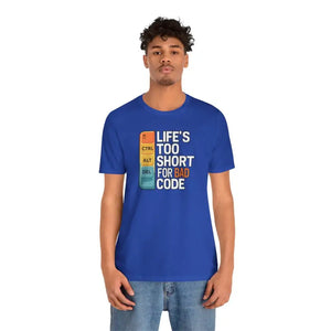 T-shirt - Life’s Short Tee - Premium Comfort Style - Dipaliz True Royal / s