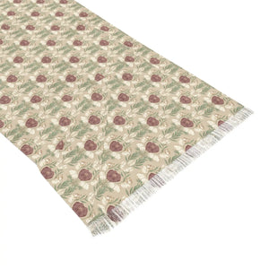 Light Floral Scarf – Delicate Vintage Tulip Pattern Lightweight Spring Accessory - Scarves & Shawls