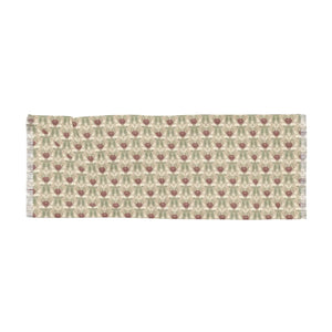 Light Floral Scarf – Delicate Vintage Tulip Pattern Lightweight Spring Accessory - Scarves & Shawls
