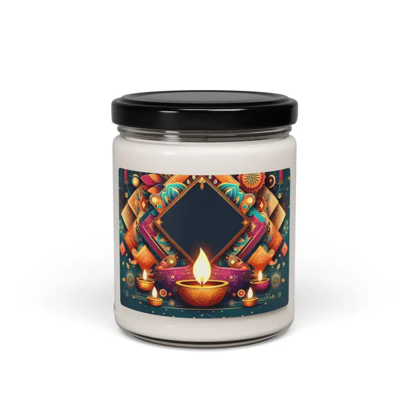 Illuminate Bliss with Scented Soy Diwali Diya Candles - Apple Harvest / 9oz Home Decor