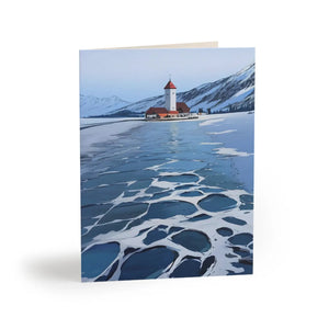 Coastal Lighthouse Greeting Cards - Matching White Envelopes - Dipaliz - & Note
