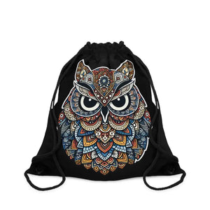 Owl Drawstring Bag - Trendy Women’s Fashion Accessory - Dipaliz - one Size - Backpacks
