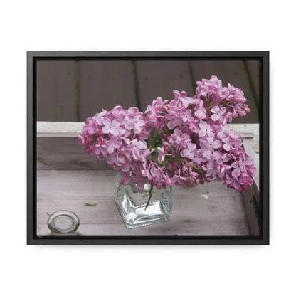 Lilacs Gallery Canvas Wraps: Elegance Meets Vibrant Color! - 14″ x 11″ / Black / Premium Wraps (1.25″)