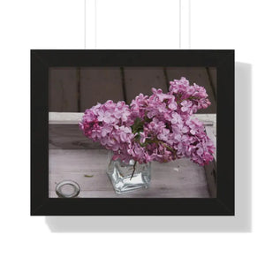 Lilacs Gallery Canvas - Framed Horizontal Poster Art - Dipaliz - 14″ x 11″ / Black - Posters Prints & Visual Artwork