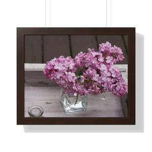 Lilacs Gallery Canvas - Framed Horizontal Poster Art - Dipaliz - 20’’ x 16’’ / Walnut - Posters Prints & Visual Artwork