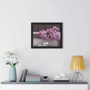 Lilacs Gallery Canvas - Framed Horizontal Poster Art - Dipaliz - Posters Prints & Visual Artwork