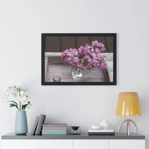 Lilacs Gallery Canvas - Framed Horizontal Poster Art - Dipaliz - Posters Prints & Visual Artwork