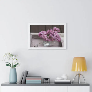 Lilacs Gallery Canvas - Framed Horizontal Poster Art - Dipaliz - Posters Prints & Visual Artwork