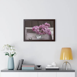 Lilacs Gallery Canvas - Framed Horizontal Poster Art - Dipaliz - Posters Prints & Visual Artwork