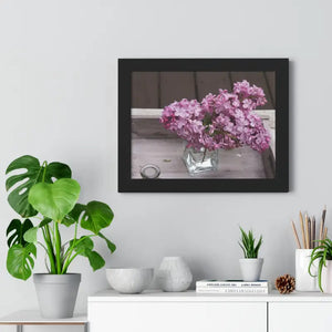 Lilacs Gallery Canvas - Framed Horizontal Poster Art - Dipaliz - Posters Prints & Visual Artwork