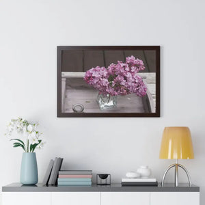 Lilacs Gallery Canvas - Framed Horizontal Poster Art - Dipaliz - Posters Prints & Visual Artwork