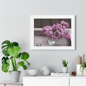 Lilacs Gallery Canvas - Framed Horizontal Poster Art - Dipaliz - Posters Prints & Visual Artwork