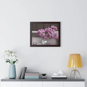 Lilacs Gallery Canvas - Framed Horizontal Poster Art - Dipaliz - Posters Prints & Visual Artwork