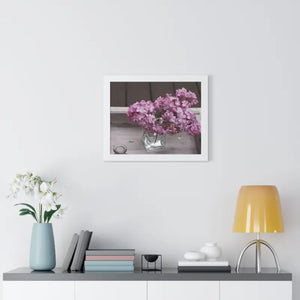 Lilacs Gallery Canvas - Framed Horizontal Poster Art - Dipaliz - Posters Prints & Visual Artwork
