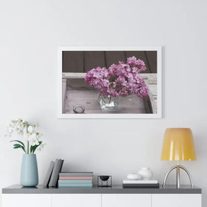 Lilacs Gallery Canvas - Framed Horizontal Poster Art - Dipaliz - Posters Prints & Visual Artwork