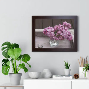 Lilacs Gallery Canvas - Framed Horizontal Poster Art - Dipaliz - Posters Prints & Visual Artwork