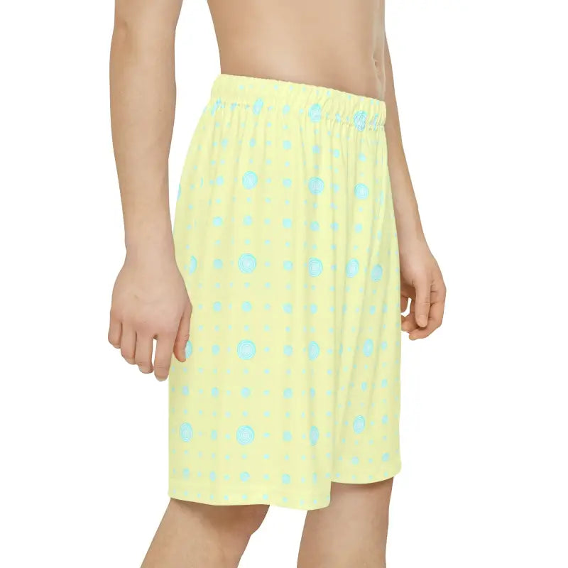 Bold Workouts: Lime Yellow Abstract Sports Shorts - All Over Prints