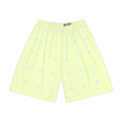 Bold Workouts: Lime Yellow Abstract Sports Shorts - All Over Prints