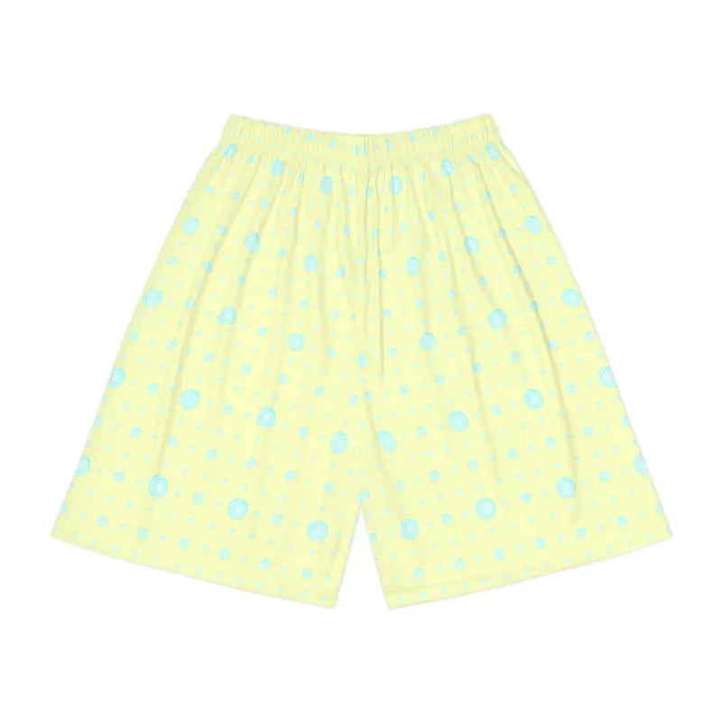 Bold Workouts: Lime Yellow Abstract Sports Shorts - All Over Prints