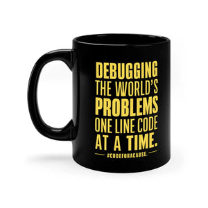 Sleek Coding Ceramic Mug - Black Minimalist Art - Dipaliz - Mugs