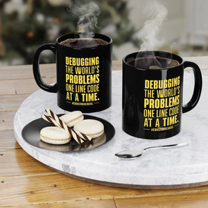 Sleek Coding Ceramic Mug - Black Minimalist Art - Dipaliz - Mugs