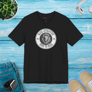 Soft Cotton Lion Born to Roar Tee Quality Print - Dipaliz - T-shirts