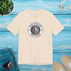 Soft Cotton Lion Born to Roar Tee Quality Print - Dipaliz - T-shirts