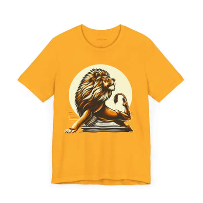 Unleash your Inner Lion with the Ultimate Yoga Short Sleeve Tee - T-shirt