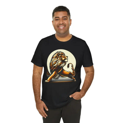 Unleash your Inner Lion with the Ultimate Yoga Short Sleeve Tee - T-shirt