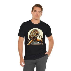 Lion Yoga Short Sleeve Tee - Warrior Performance Comfort - Dipaliz - Solid Black Blend / s - T-shirts