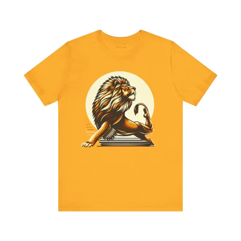 Unleash your Inner Lion with the Ultimate Yoga Short Sleeve Tee - T-shirt