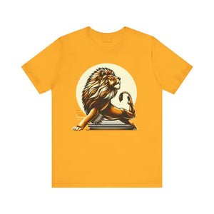 Lion Yoga Short Sleeve Tee - Warrior Performance Comfort - Dipaliz - T-shirts
