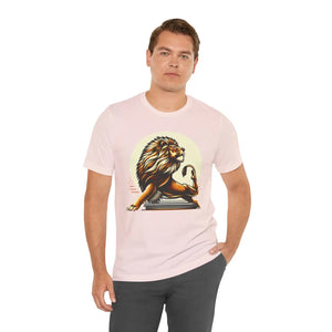Athletic Lion Yoga Short Sleeve Tee - Cotton - Dipaliz - T-shirts