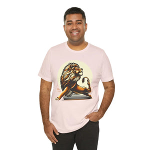 Athletic Lion Yoga Short Sleeve Tee - Cotton - Dipaliz - T-shirts
