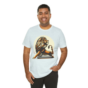 Athletic Lion Yoga Short Sleeve Tee - Cotton - Dipaliz - T-shirts
