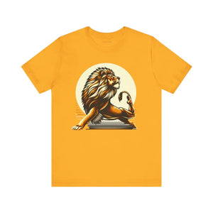Athletic Lion Yoga Short Sleeve Tee - Cotton - Dipaliz - T-shirts