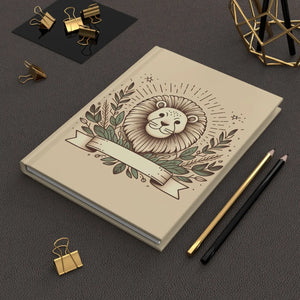 Lion Leaf Hardcover Journal - Wraparound Print - Dipaliz - Journals