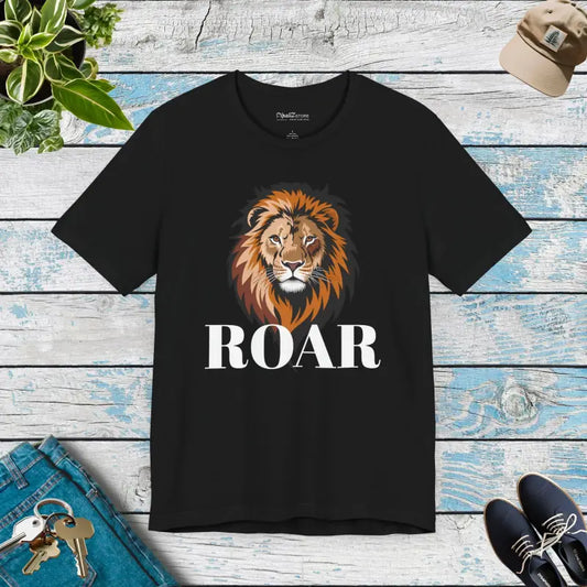 Roar Unisex Jersey Tee: Ultimate Comfort in Timeless Style - Black / s T-shirt