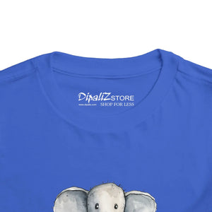 Soft Toddler Elephant Tee - Airlume Combed Cotton - Dipaliz - T-shirts - 2t
