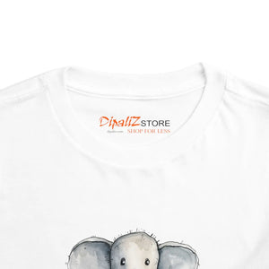 Soft Toddler Elephant Tee - Airlume Combed Cotton - Dipaliz - T-shirts - 2t