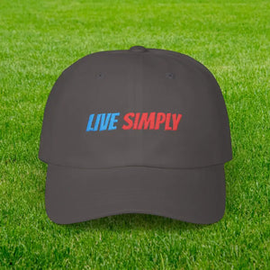 Live Simply Classic Dad Cap - Minimalist Style - Dipaliz - Dark Grey / one Size - Baseball Caps