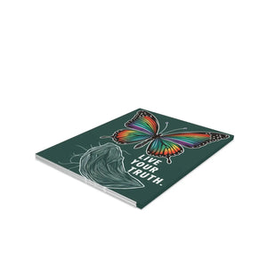 Vibrant Pride Greeting Cards - Butterfly Cardstock - Dipaliz - & Note