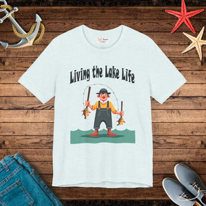 Soft Cotton Jersey Tee - Lake Life Vibes - Dipaliz - T-shirts