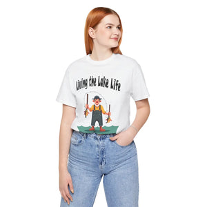 Soft Cotton Jersey Tee - Lake Life Vibes - Dipaliz - T-shirts