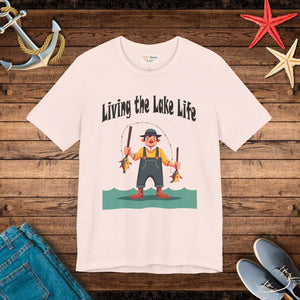 Soft Cotton Jersey Tee - Lake Life Vibes - Dipaliz - T-shirts