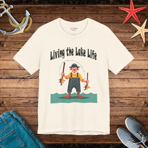 Soft Cotton Jersey Tee - Lake Life Vibes - Dipaliz - T-shirts