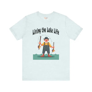 Lake Life Vibes Unisex Jersey Short Sleeve Tee - Dipaliz - Heather Ice Blue / s - T-shirts